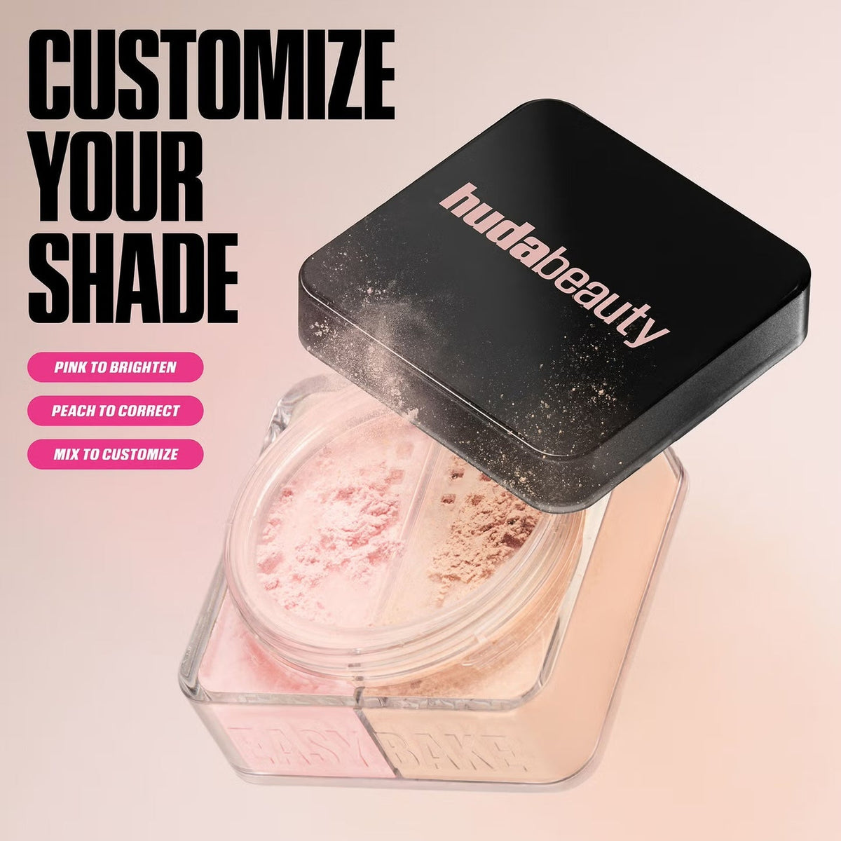 Huda Easy Bake Duo Setting powder ( Cherry Peach )